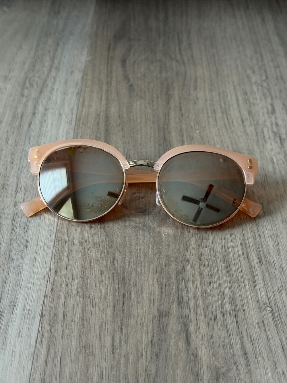 Aerie Round Rose Gold Sunglasses